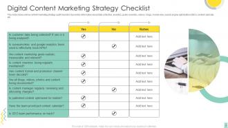 Digital Content Marketing Strategy Checklist