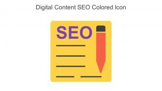 Digital Content SEO Colored Icon In Powerpoint Pptx Png And Editable Eps Format