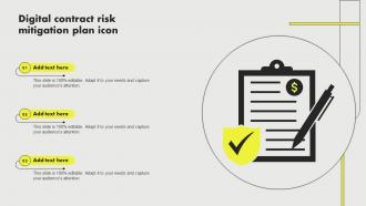 Digital Contract Risk Mitigation Plan Icon