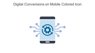 Digital Conversions On Mobile Colored Icon In Powerpoint Pptx Png And Editable Eps Format