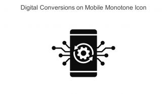 Digital Conversions On Mobile Monotone Icon In Powerpoint Pptx Png And Editable Eps Format