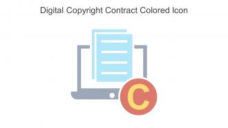 Digital Copyright Contract Colored Icon In Powerpoint Pptx Png And Editable Eps Format