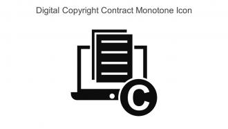 Digital Copyright Contract Monotone Icon In Powerpoint Pptx Png And Editable Eps Format