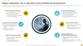 Digital Credentials Role In Education And Professional Blockchain Role In Education BCT SS