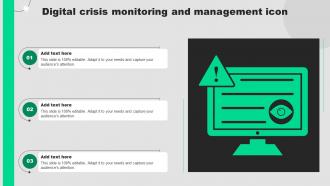 Digital Crisis Monitoring And Management Icon