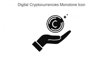 Digital Cryptocurrencies Monotone Icon In Powerpoint Pptx Png And Editable Eps Format