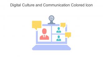 Digital Culture And Communication Colored Icon In Powerpoint Pptx Png And Editable Eps Format
