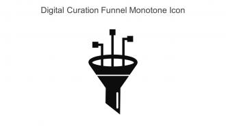 Digital Curation Funnel Monotone Icon In Powerpoint Pptx Png And Editable Eps Format