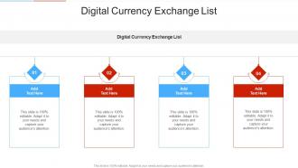 Digital Currency Exchange List In Powerpoint And Google Slides Cpb