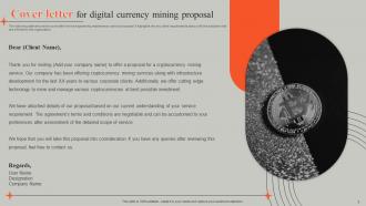 Digital Currency Mining Proposal Powerpoint Presentation Slides Best Multipurpose