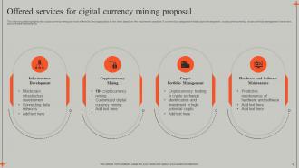 Digital Currency Mining Proposal Powerpoint Presentation Slides Content Ready Multipurpose