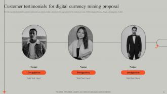 Digital Currency Mining Proposal Powerpoint Presentation Slides Colorful Multipurpose