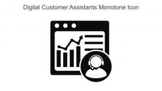 Digital Customer Assistants Monotone Icon In Powerpoint Pptx Png And Editable Eps Format