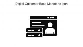 Digital Customer Base Monotone Icon In Powerpoint Pptx Png And Editable Eps Format