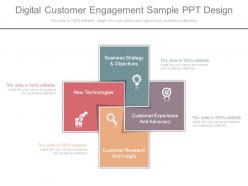 Digital Customer Engagement Sample Ppt Design