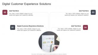 Digital Customer Experience Solutions In Powerpoint And Google Slides Cpb