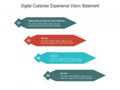 Digital customer experience vision statement ppt powerpoint presentation slides graphics download cpb