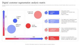 Digital Customer Segmentation Analysis Matrix Target Audience Analysis Guide To Develop MKT SS V