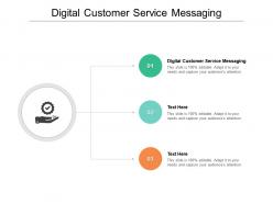 Digital customer service messaging ppt powerpoint presentation pictures outline cpb