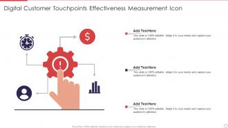 Digital Customer Touchpoints Effectiveness Measurement Icon