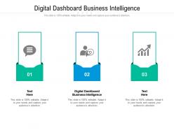Digital dashboard business intelligence ppt powerpoint presentation infographics cpb