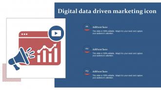 Digital Data Driven Marketing Icon