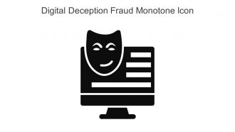 Digital Deception Fraud Monotone Icon In Powerpoint Pptx Png And Editable Eps Format