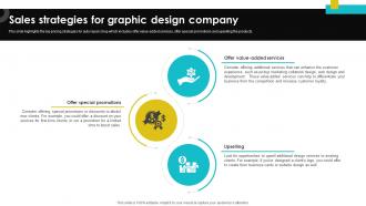 Digital Design Studio Business Plan Sales Strategies For Graphic Design Company BP SS V