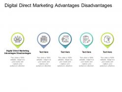 Digital direct marketing advantages disadvantages ppt powerpoint presentation show example cpb