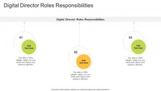 Digital Director Roles Responsibilities In Powerpoint And Google Slides Cpb