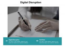 Digital disruption ppt powerpoint presentation infographics maker cpb