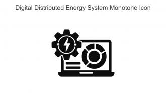 Digital Distributed Energy System Monotone Icon In Powerpoint Pptx Png And Editable Eps Format