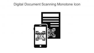 Digital Document Scanning Monotone Icon In Powerpoint Pptx Png And Editable Eps Format
