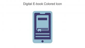 Digital E Book Colored Icon In Powerpoint Pptx Png And Editable Eps Format