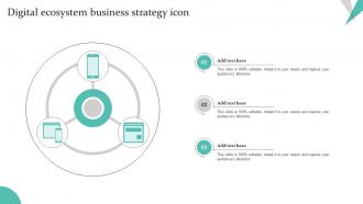 Digital Ecosystem Business Strategy Icon