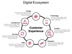 Digital ecosystem ppt infographic template