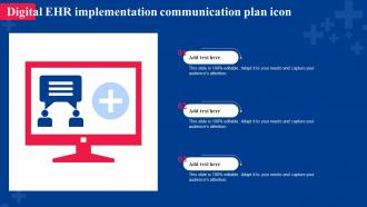 Digital EHR Implementation Communication Plan Icon