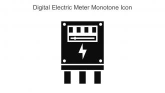 Digital Electric Meter Monotone Icon In Powerpoint Pptx Png And Editable Eps Format