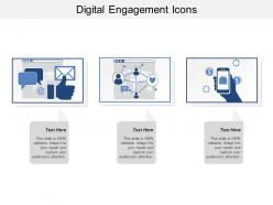 Digital engagement icons