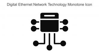 Digital Ethernet Network Technology Monotone Icon In Powerpoint Pptx Png And Editable Eps Format