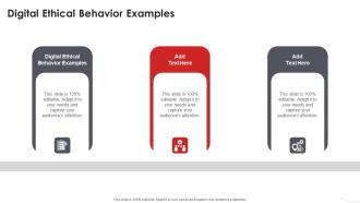 Digital Ethical Behavior Examples In Powerpoint And Google Slides Cpb
