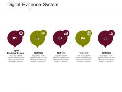 Digital evidence system ppt powerpoint presentation outline examples cpb