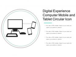 Digital Experience Computer Mobile And Tablet Circular Icon