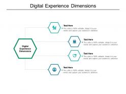 Digital experience dimensions ppt powerpoint presentation portfolio brochure cpb