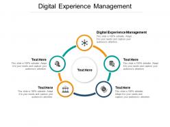 Digital experience management ppt powerpoint presentation graphics example cpb