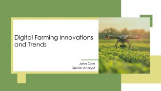 Digital Farming PPT Outline AT Digital Farming PPT Outline AT