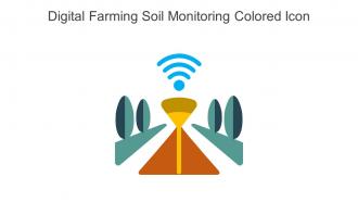 Digital Farming Soil Monitoring Colored Icon In Powerpoint Pptx Png And Editable Eps Format