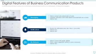 Digital Features Of Business Communication Products