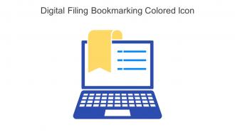 Digital Filing Bookmarking Colored Icon In Powerpoint Pptx Png And Editable Eps Format
