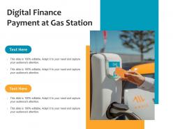 Digital Finance Payment At Gas Station